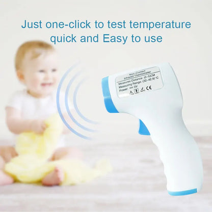 Non Contact Medical Infrared Thermometer Electronic Forehead Temperature Gun Household Specific Precise For Infants Children Leedoar