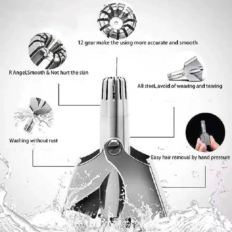 Nose Hair Trimmer For Men And Women With No Noise Washable Manual Nasal Hair Trimmer триммер для носа aparador de pêlos do nariz