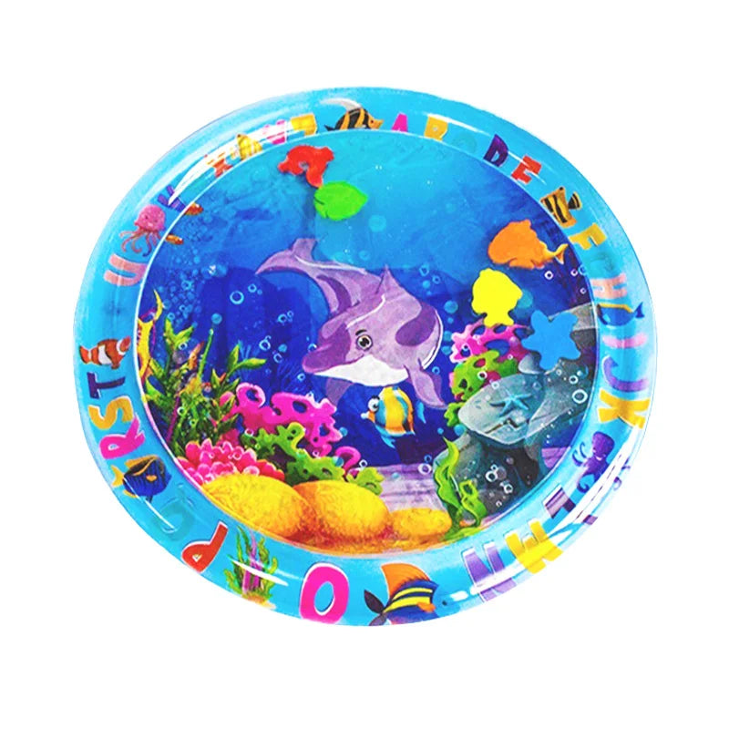 Novel PVC Round Baby Water Play Mat Large Area Baby Water Playing Mat Kids Playing Pad