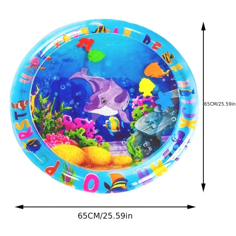 Novel PVC Round Baby Water Play Mat Large Area Baby Water Playing Mat Kids Playing Pad