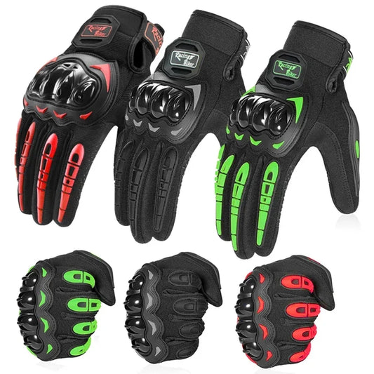 Novidade Skull Thermal Motorcycle Luvas Guantes Impermeáveis ​​Tela Sensível Ao Toque Dedo Inteiro Couro Anti-queda Moto Antiderrapante Equitação Homens 