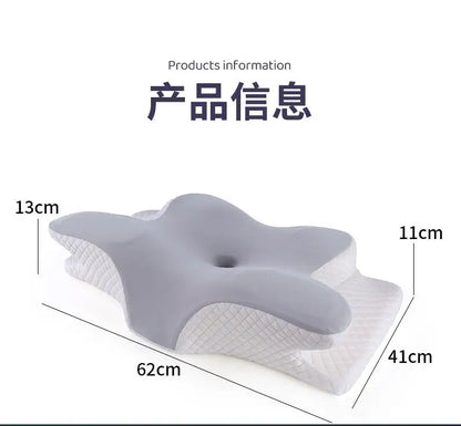 Nuovi cuscini in Memory Foam a forma di farfalla rilassante cuscino cervicale a rimbalzo lento sollievo dal dolore cuscino ortopedico per dormire