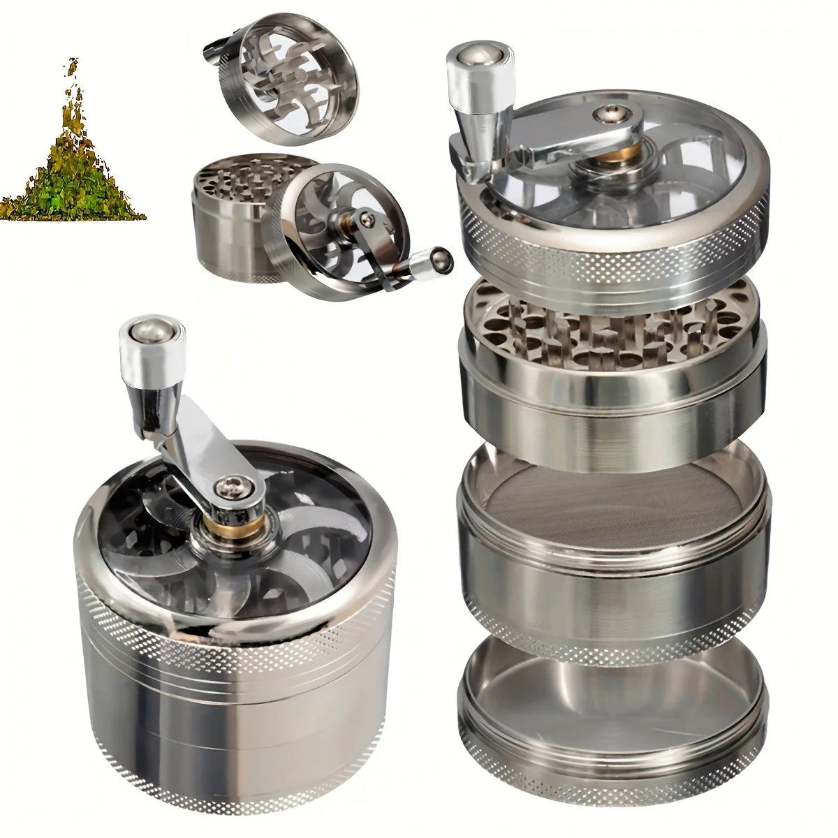 Nut and Hard Spice Grinder for Nutmeg Ginger Rock Salt and Peppercorn Hand tools, crushers Leedoar