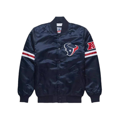 Quilted NFL Team Jacket: New Autumn/Winter Men's Baseball Jacket with Stand Collar Casual 3D Rugby Jacket Leedoar