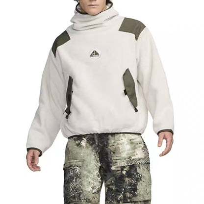 ACG Sherpa Fleece Jacket Collaboration Pullover Fleece Hoodie for Fall/Winter, Warm and Thick, Casual Unisex Sweatshirt with Hood