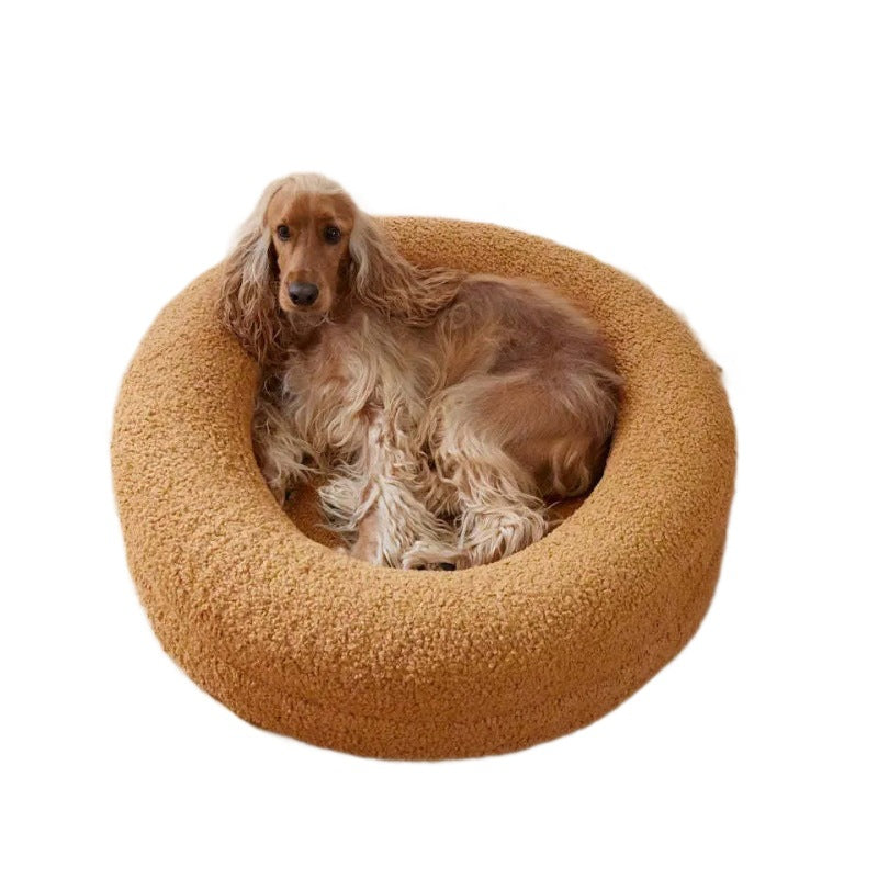 Winter Warm Dog Bed for Large Pets (Labrador, Golden Retriever, etc.) - Removable & Washable, Fall/Winter Dog Mat