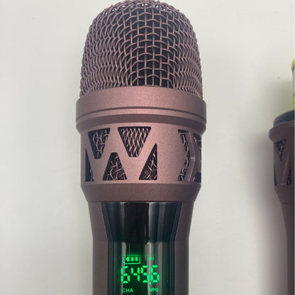 LEEDOAR HT-36 Red Wireless Handheld Microphone for Home Karaoke, Meetings, and Trolley Speakers; Hot-Selling in Vietnam and Cambodia.