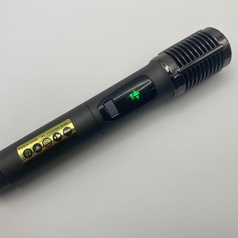 LEEDOAR HT-86 Wireless Black Handheld Microphone (1-to-2) for Singing, Performances, and Trolley Speakers