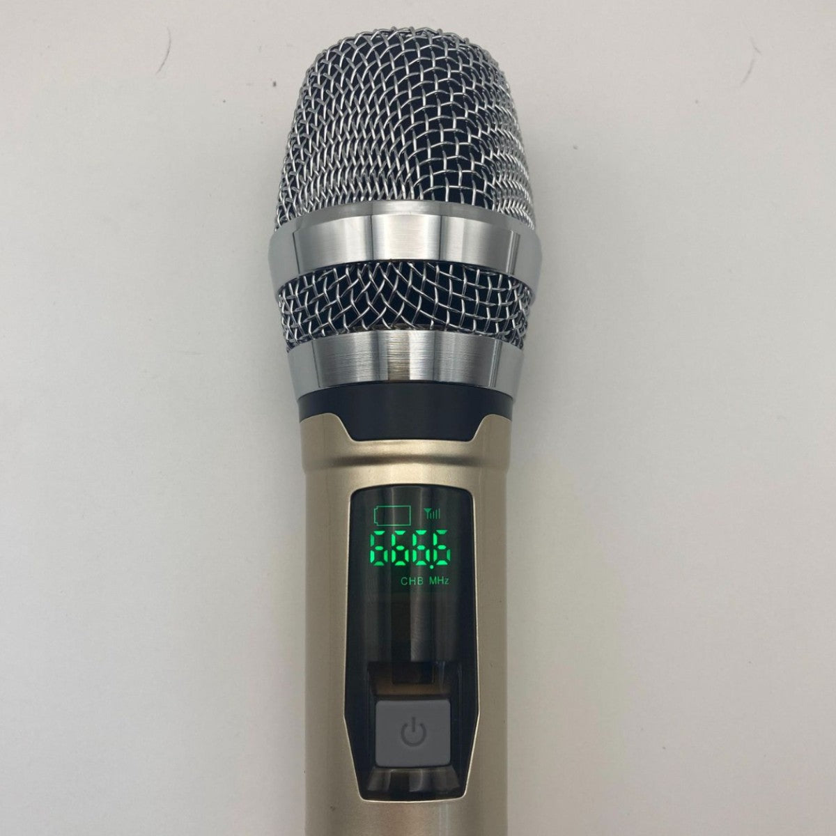 Leedoar HT-24 Rose Gold Dual-Channel UHF Karaoke Microphone System (1 Receiver, 2 Microphones) – Suitable for Outdoor Performances and Trolley Speakers