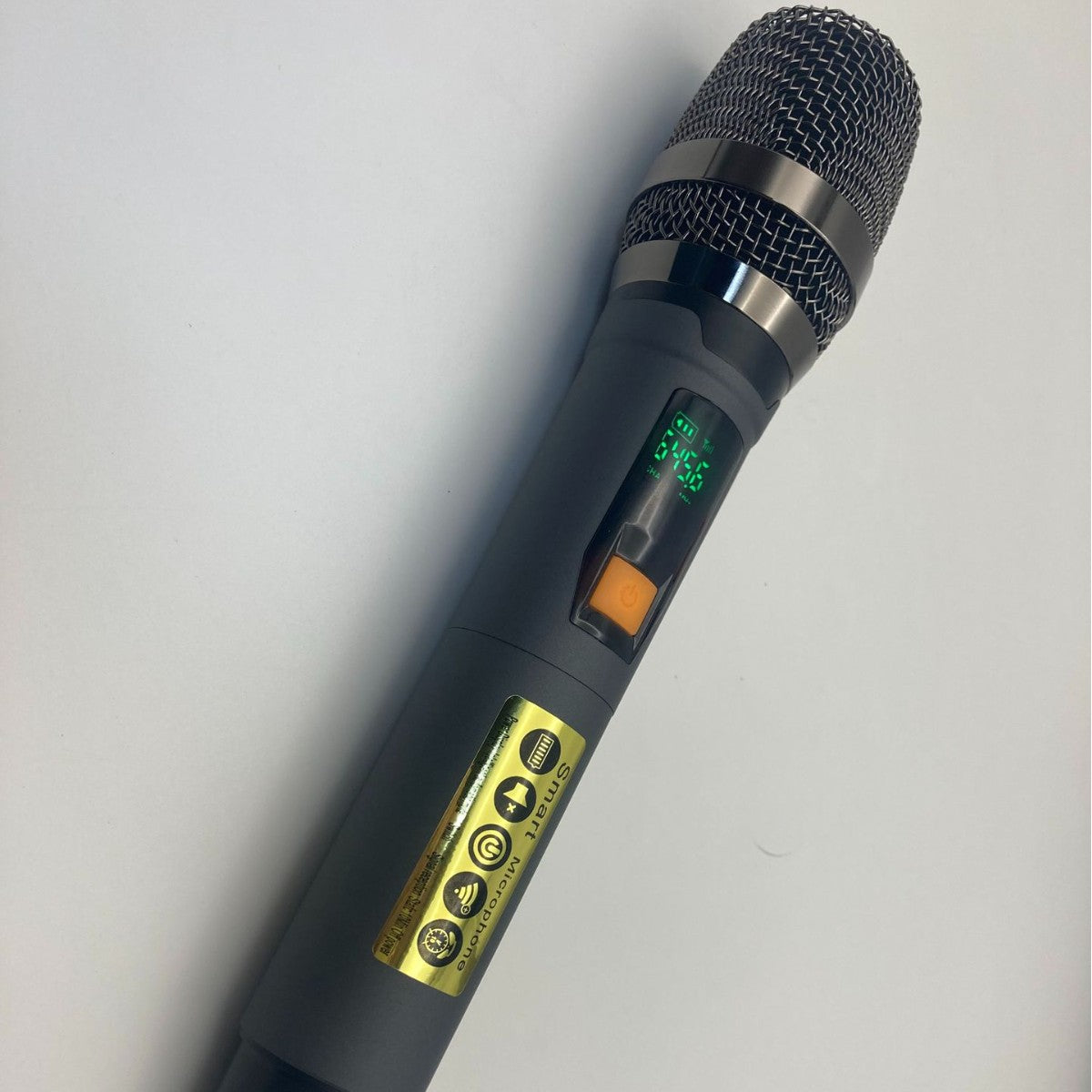 LEEDOAR HT-26 UHF Wireless Microphone System (Dual-Channel, Grey) – Suitable for KTV, Singing, and Trolley Speakers