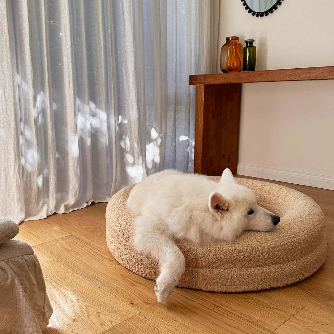 Winter Warm Dog Bed for Large Pets (Labrador, Golden Retriever, etc.) - Removable & Washable, Fall/Winter Dog Mat