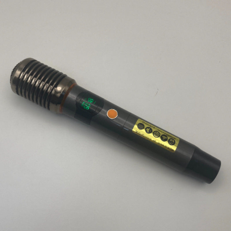 LEEDOAR HT-99 Wireless Black Handheld Microphone (1-to-2) Metal Case for Singing, Performances, and Trolley Speakers