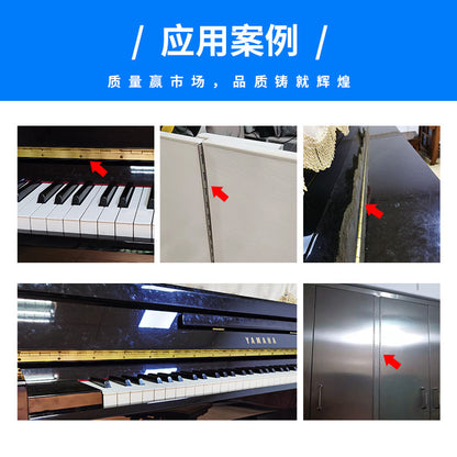 Long Piano Hinge, No-Hole Long Piano Hinge 1.8m, Welded Steel Piano Hinge, Thin Iron Hinge
