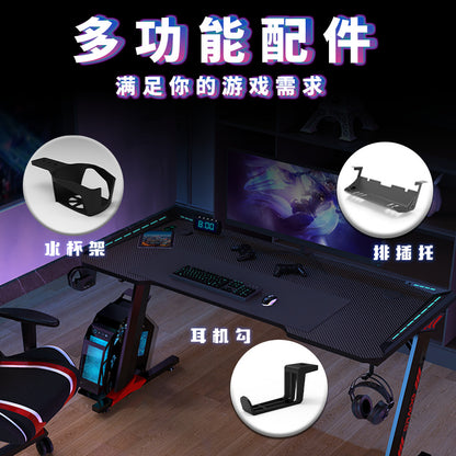 Gaming Desk, Desktop Computer Desk for Home Office, Student Work Desk, Writing Table, Esports Competition Desk