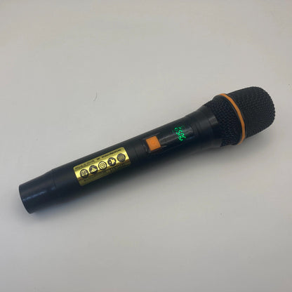 Leedoar HT-03 Dual-Channel UHF Wireless Microphone System Handheld Microphone for KTV Trolley Speaker