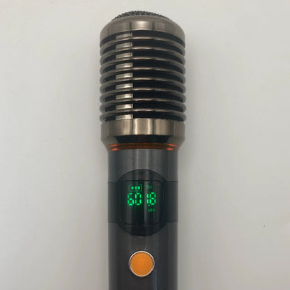 LEEDOAR HT-99 Wireless Black Handheld Microphone (1-to-2) Metal Case for Singing, Performances, and Trolley Speakers