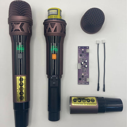 LEEDOAR HT-36 Red Wireless Handheld Microphone for Home Karaoke, Meetings, and Trolley Speakers; Hot-Selling in Vietnam and Cambodia.