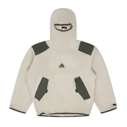 ACG Sherpa Fleece Jacket Collaboration Pullover Fleece Hoodie for Fall/Winter, Warm and Thick, Casual Unisex Sweatshirt with Hood
