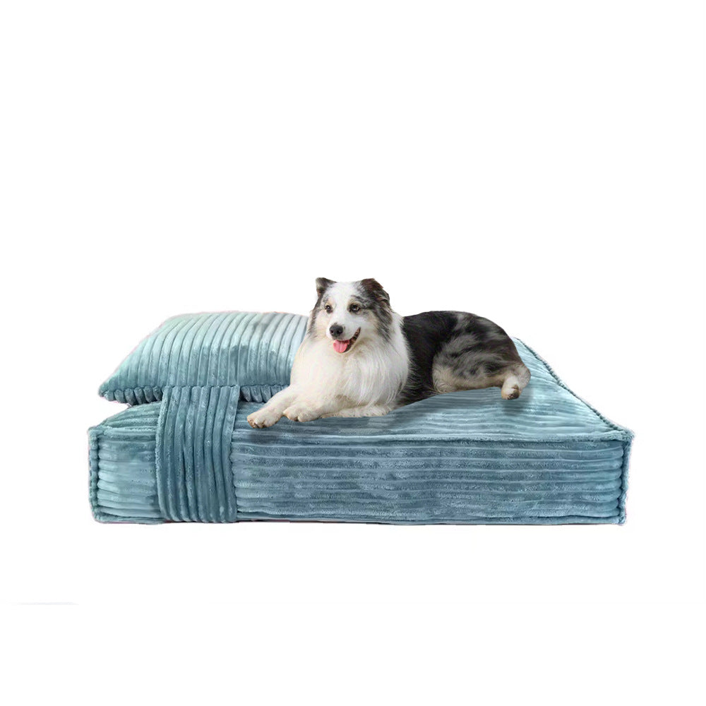 All-Season Dog Bed Pet Cat Mattress for Small Dogs (Teddy, Shiba Inu, Bichon, etc.) - Warm Winter Design, Removable & Washable
