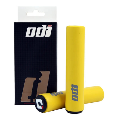 ODI MTB Guidão Manoplas Mountain Bike Dobrável Capa Ultraleve Antiderrapante Gel de Sílica Espumante Incluindo Plug Peças de Bicicleta 