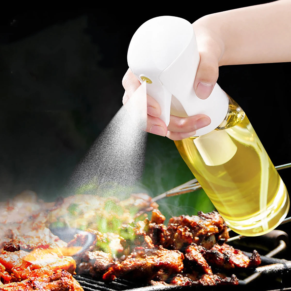 Oil Sprayer for Cooking Water for Plant Spray Bottle  Indoor and Gardens Salads BBQs Continuous Spray Portion Control Leedoar