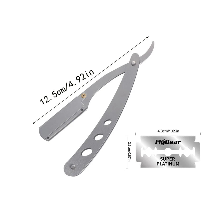 Old style shaver blade, hair salon shaving and hair removal blade, sharp blade detachable, professional hair removal tool