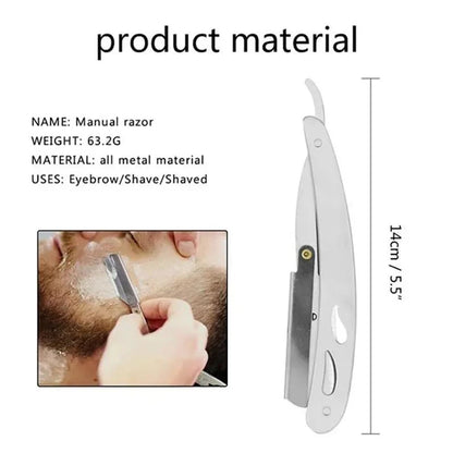 Old style shaver blade, hair salon shaving and hair removal blade, sharp blade detachable, professional hair removal tool