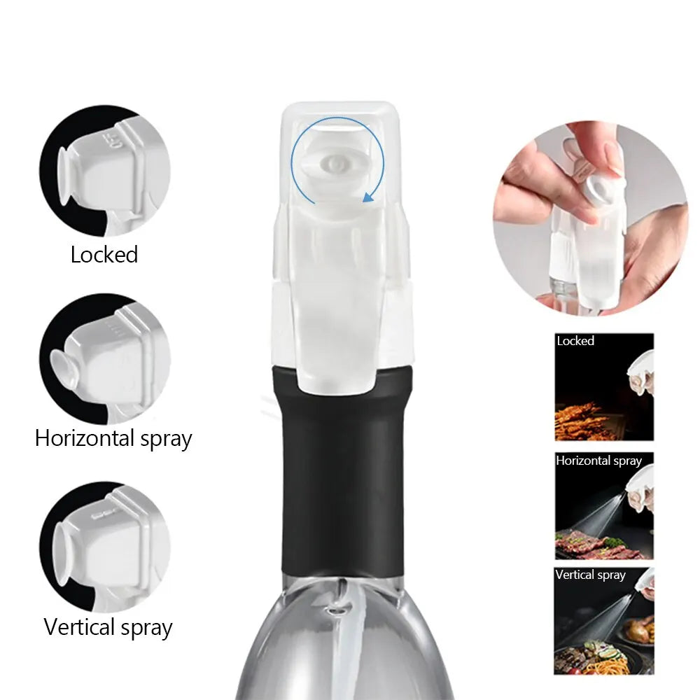 Olive Oil Spray Bottle Canola Oil Spritzer Bottle For Air Fryer Cooking Baking Bbq Oil Dispenser Salad Kitchen Tools Leedoar