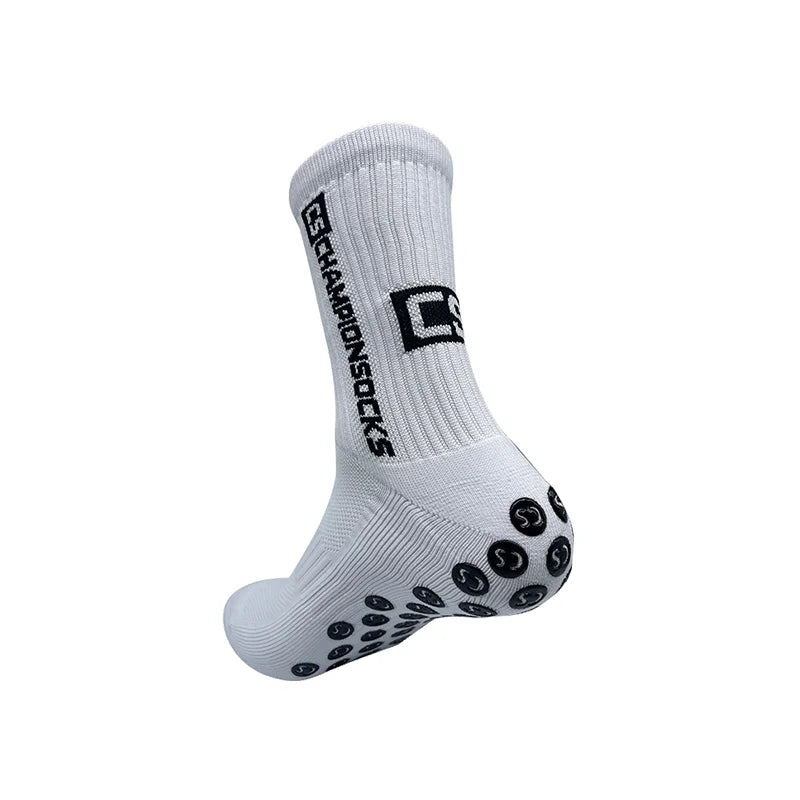 One Pair Adult 6 Colors Sports Series Socks Polyester Is Breathable Sweat-absorbing Football Socks at the Bottom of the Towel Leedoar