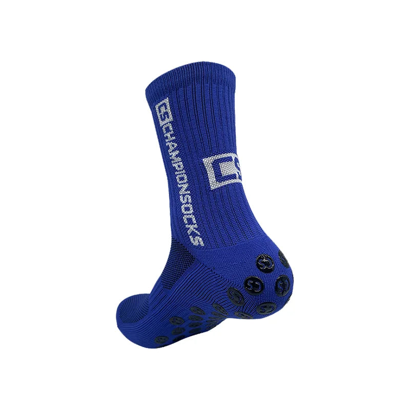 One Pair Adult 6 Colors Sports Series Socks Polyester Is Breathable Sweat-absorbing Football Socks at the Bottom of the Towel Leedoar