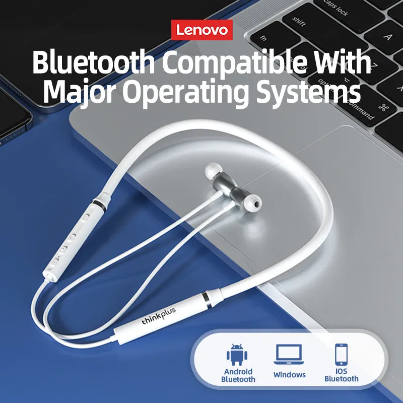 Origial Lenovo HE05X Bluetooth Earphones Earphone Waterproof Earplugs HIFI Sound Magnetic Neckband Headset Sports Headphone Leedoar