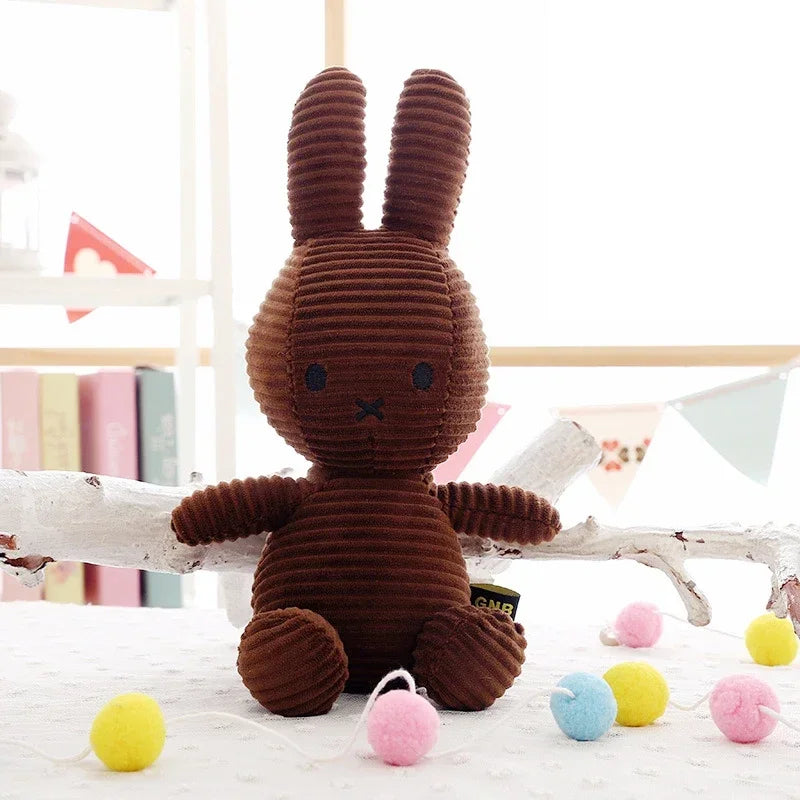 Original Cartoon Miffy Rabbit Plush Toys Kawaii Baby Accompany Highquality Plushie Doll Cute Room Decoration Children's Gift Leedoar