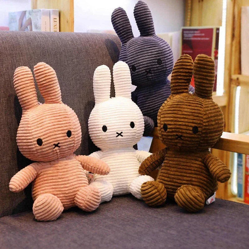 Original Cartoon Miffy Rabbit Plush Toys Kawaii Baby Accompany Highquality Plushie Doll Cute Room Decoration Children's Gift Leedoar