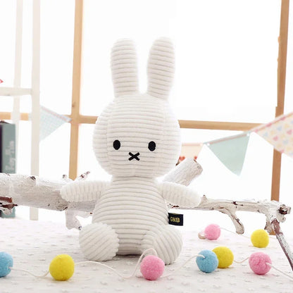 Original Cartoon Miffy Rabbit Plush Toys Kawaii Baby Accompany Highquality Plushie Doll Cute Room Decoration Children's Gift Leedoar