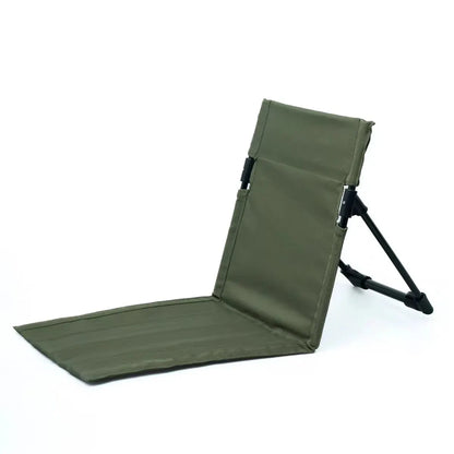 Silla plegable ligera y cómoda para acampar al aire libre, silla de playa para parques y ocio, silla individual portátil con respaldo 