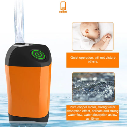 Outdoor Camping Shower IPX7 Waterproof with Digital Display Portable Electric Shower Pump for Hiking Travel Beach Pet Watering Leedoar