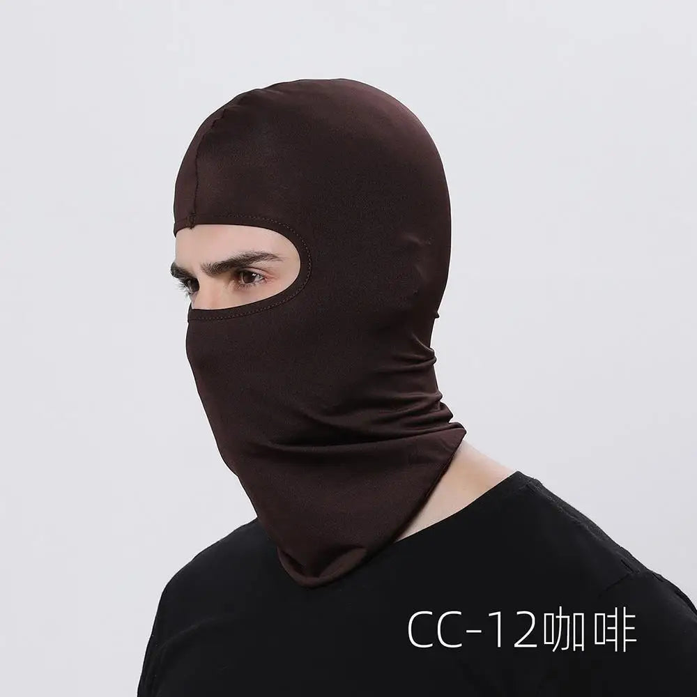 Outdoor Cool Sunscreen Balaclava Motorcycle Face Mask Lycra Moto Biker Wind Cap Mask Stopper Windproof Bicycle Cycling Headgear Leedoar