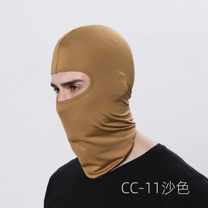 Outdoor Cool Sunscreen Balaclava Motorcycle Face Mask Lycra Moto Biker Wind Cap Mask Stopper Windproof Bicycle Cycling Headgear Leedoar