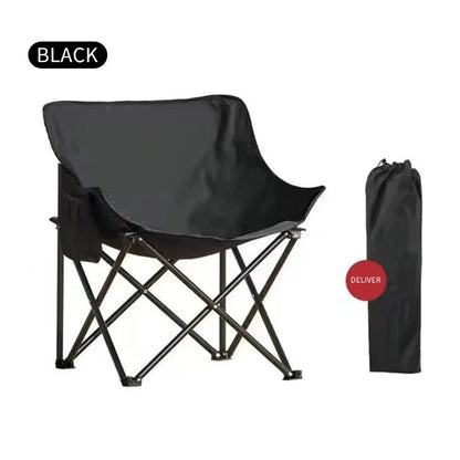 Silla plegable para exteriores, silla tipo luna, para picnic, camping, coche, fácil de transportar, fácil de usar, gran capacidad de carga 