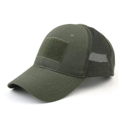 Boné ajustável camuflado multicam ao ar livre malha tático militar exército airsoft pesca caça caminhadas basquete snapback chapéu 