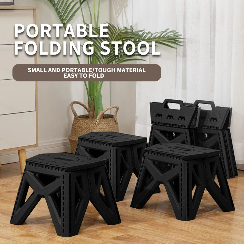 Outdoor Small Stool Portable Folding Stool High Load Bearing Durable Small Chair Fishing Stool Beach Stool Camping Stool Leedoar