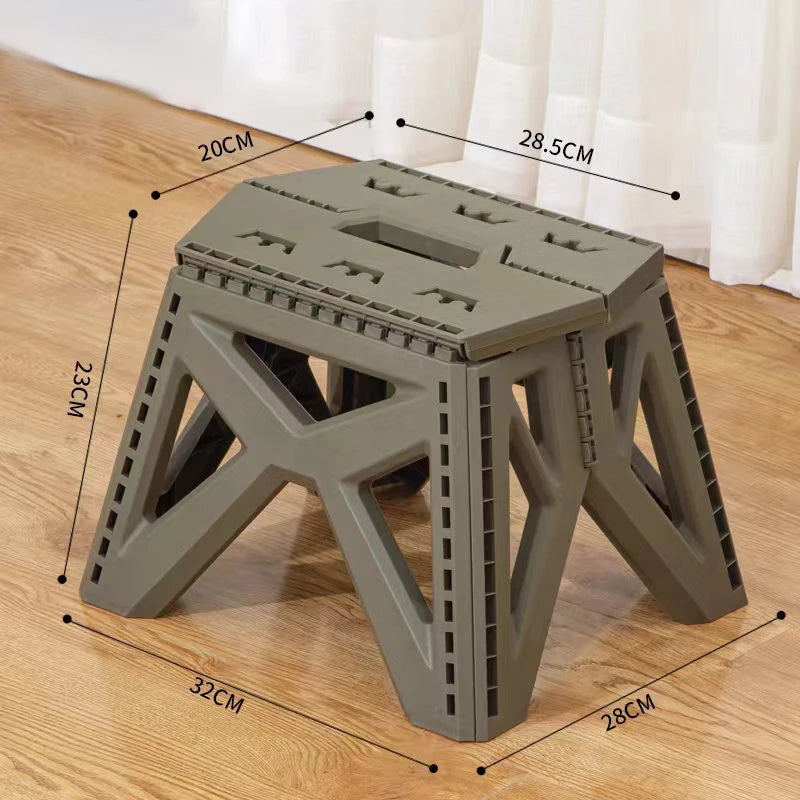 Outdoor Small Stool Portable Folding Stool High Load Bearing Durable Small Chair Fishing Stool Beach Stool Camping Stool Leedoar