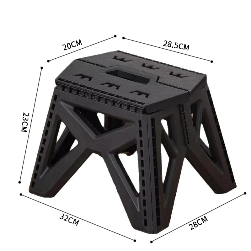 Outdoor Small Stool Portable Folding Stool High Load Bearing Durable Small Chair Fishing Stool Beach Stool Camping Stool Leedoar