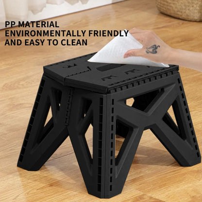 Outdoor Small Stool Portable Folding Stool High Load Bearing Durable Small Chair Fishing Stool Beach Stool Camping Stool Leedoar