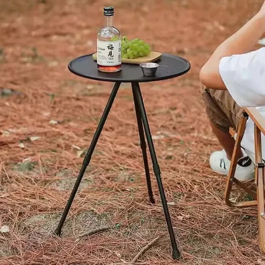 Mesa redonda pequeña para exteriores, para acampar, ocio, ultraligera, portátil, para picnic, jardín, mesa de café, mesa de té, mesa de comedor 