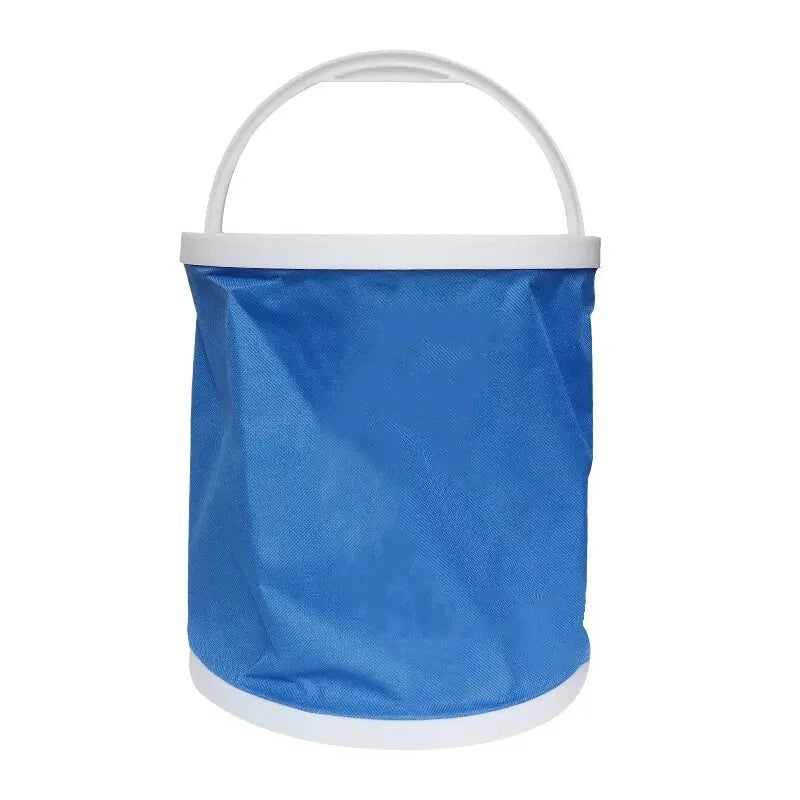 Oxford Cloth Water Bucket for Foldable Outdoor Camping Fishing Water Storage Container Drinking Picnic Barrel Car Wash Accessory Leedoar