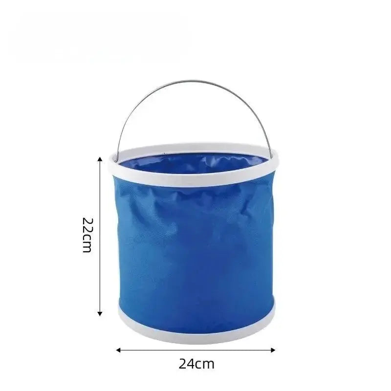 Oxford Cloth Water Bucket for Foldable Outdoor Camping Fishing Water Storage Container Drinking Picnic Barrel Car Wash Accessory Leedoar