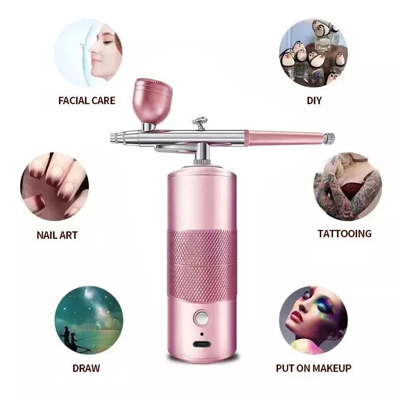 Oxygen Injector Mini Nano Atomizer Water Oxygen Electrostatic Ultra Low Capacity Atomizer Handheld Nano Steam Gun Sterilizer Leedoar