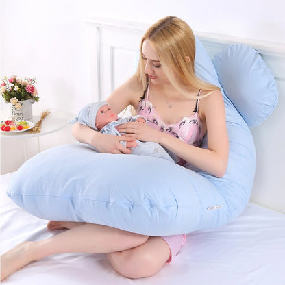 PANGDUBE Pregnancy Pillow 130*70cm Sleeping Waist Pillow for Pregnant Women Nursing Pillow Breastfeeding Cushion for Women Leedoar