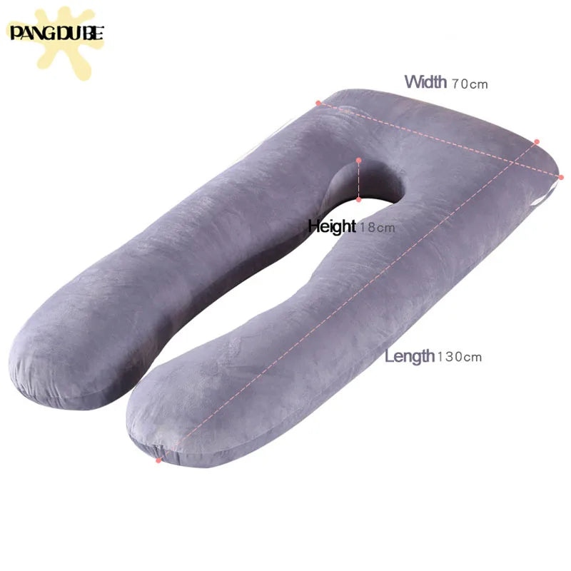 PANGDUBE Pregnancy Pillow 130*70cm Sleeping Waist Pillow for Pregnant Women Nursing Pillow Breastfeeding Cushion for Women Leedoar